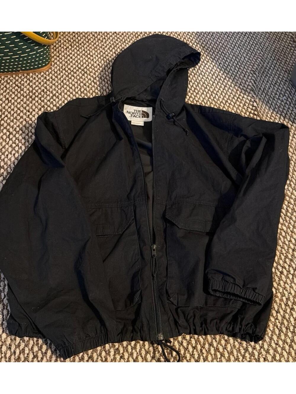 North Face Women’s Black Full Zip Hooded Jacket Size XL